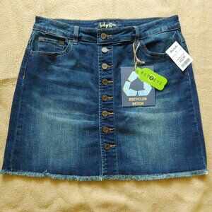 Indigo Rein Denim Mini Skirt Size 11/29 NWT